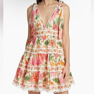 Farm Rio NWT Large Macaw Bloom Minidress